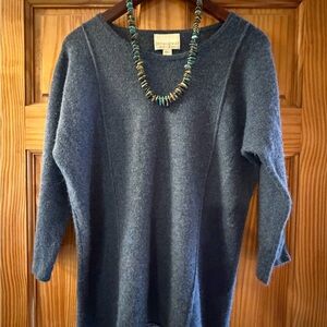 Cynthia Rowley Denim Blue Cashmere Sweater